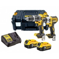 Akumuliatorinių įrankių rinkinys DeWALT DCK266P2T 2x5 Ah